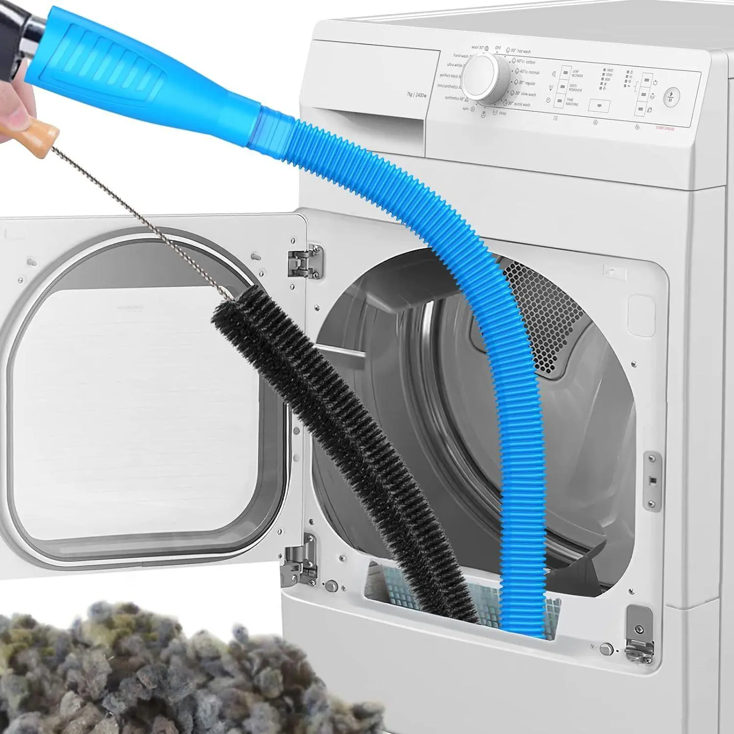 UFORU 3-Piece Washing Machine Cleaner Brush Set, Drum & Inner Cylinder Cleaning Tool, Removes Stains & Rust at Home, Easy to Use Design Drain Clog Remover #SummerVibes Pipe Unclogging Agent Pipe Dredging Agent