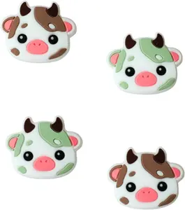Joycon Thumb Grip Caps, Soft Cute  Joystick Cover Compatible with  /OLED/ Lite, Analog Stick Grips Button Covers, 4 count Set (Green & Brown)
