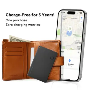 Wallet Tracker Card (iOS only, not supported on Android), An anti-loss smart wallet tracker compatible with Apple Find My. Suitable for wallets, luggage, passports, and more. (​5-Year Battery, No charging)