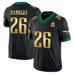 New Design B4rkley 26 Green Football Jersey Shirt, America Football Jersey, Sport Clothing, Football Uniform, Jersey For Football