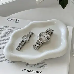 Cloud Ceramic Tray for Jewelry Storage, Luxury Perfume Display Stand, Fashion Key Organizer Solution at Entrance Hallway, Home Jewelry Organizer, Elegant Jewelry Organizer