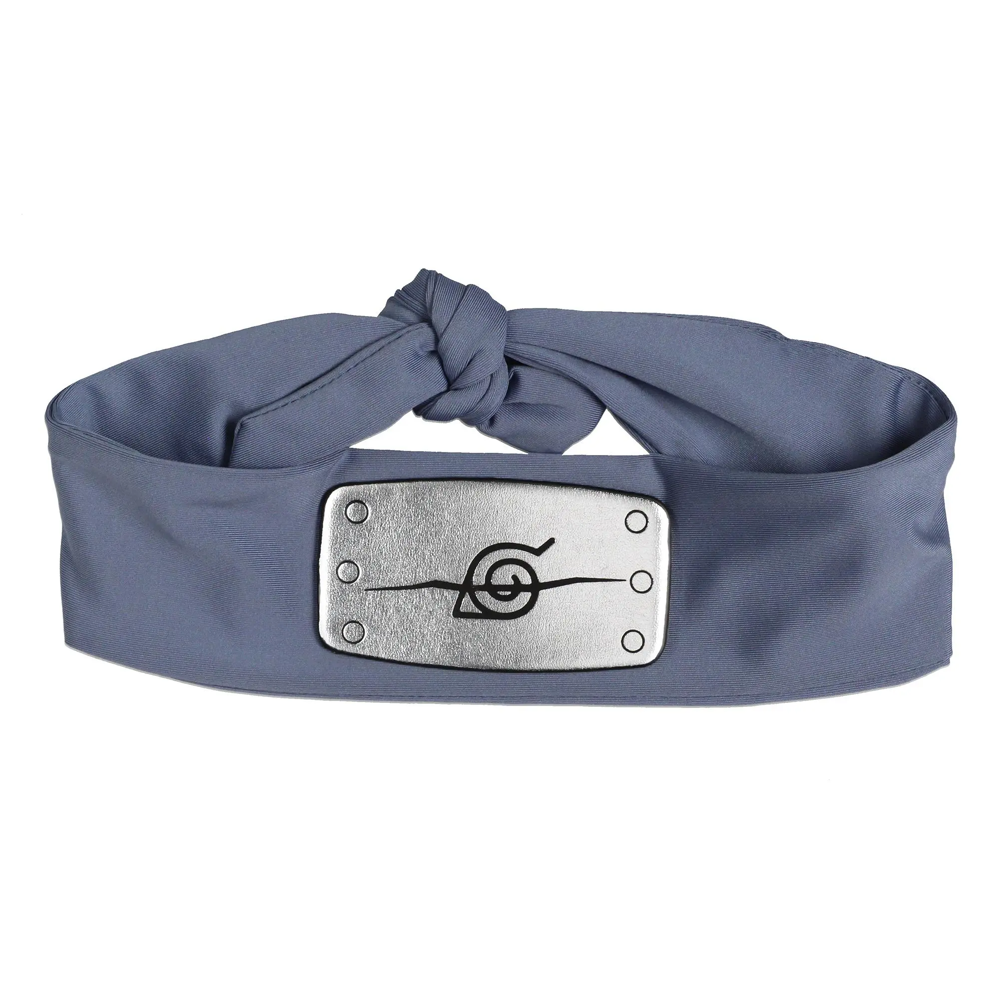 Naruto Shippuden Cosplay Headband - Leaf Village Sasuke Uchiha Fashion Tie Hair Accessory for Men, Grey, Customized