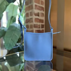 Pre-owned Longchamp leather Crossbody Bags Le Foulonne Small Light Blue Crossbody