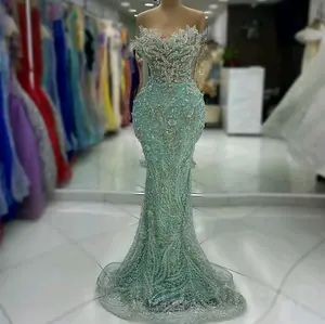 Beaded Mermaid Prom Dress for Women - Formal Party Gown