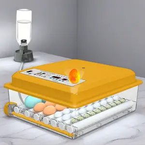 Chalixion 36-Egg Automatic Turning Incubator with Water Injection & Humidity Control, Breeders Efficient Poultry Egg Incubation Hatching Egg Hatchery Kit