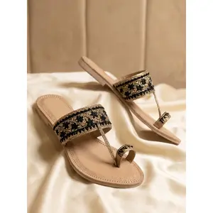 Women's Classic Traditional Leather Kulapuri Sandal, Women's Casual Footwear Shoe