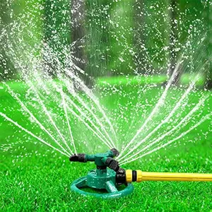 360 Degree Rotation Lawn Sprinkler, Automatic Garden Water Sprinkler, Lawn Irrigation System, Large Area Coverage Rotation Sprinkler, Outdoor Spray, Watering, Sprinklers for Yard, Watering Systems, Automatic Watering Devices