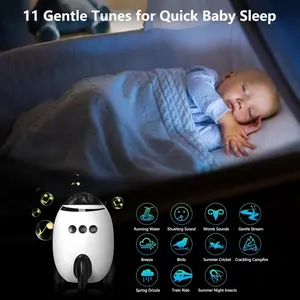 Baby Rocking Chair, Baby Vibration Soother, Gentle Shaking for Any Stroller, Noise Machine, 11 Sounds, Adjustable Speed, Sleep Aid