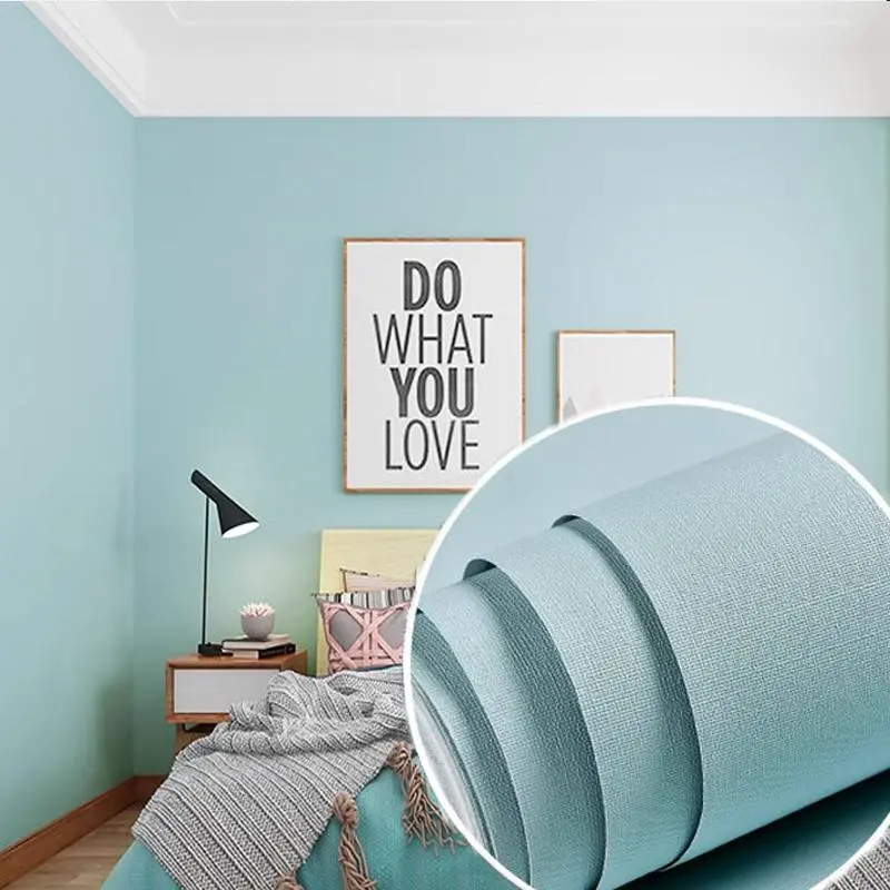 Solid Color Self-adhesive Wallpaper with Scraper, 1 Count Waterproof & Oil-proof Wall Sticker, Wall Decor for Home Kitchen Living Room Bedroom, Kitchen Wallpaper Peel and Stick