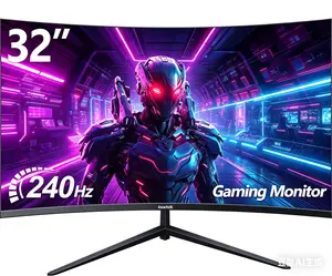 Gawfolk 32" Curved Gaming Monitor – 240Hz 1080P, 1800R Frameless, FreeSync, DP & HDMI 2.0, Wall Mount 100x100mm