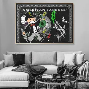 [Sale Up To 50%] - [Free Ship] - Alec Monopoly Express Posters Vintage Graffiti Wall Art Picture No Frame