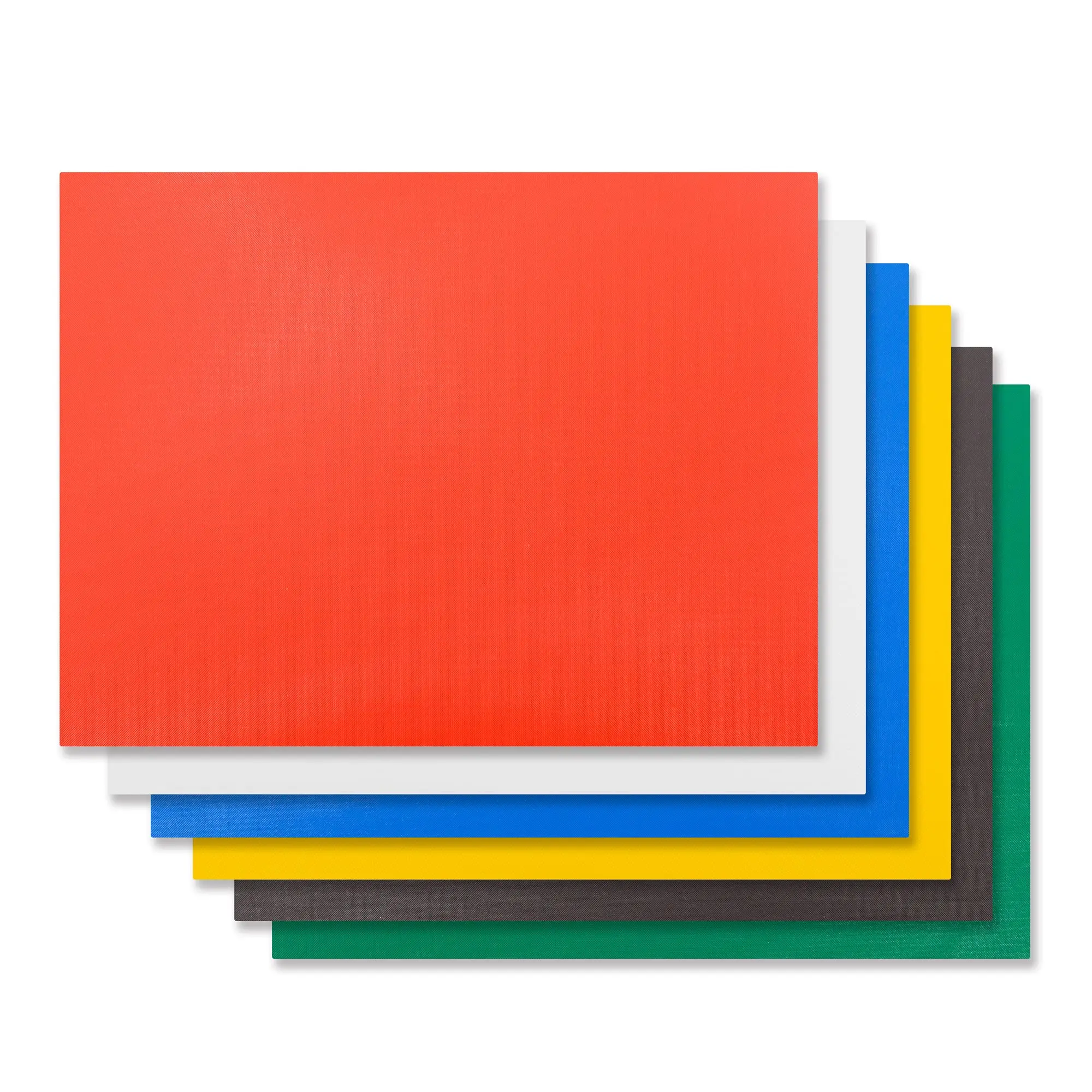 Hakka Commercial Grade Plastic Food Cutting Board Set - NSF Certified, 6-Pack Multi-Color, 18x24x0.5in Durable Board for Kitchen Vegetable, Meat Prep