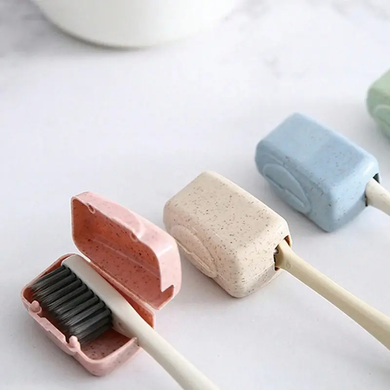4 portable toothbrush covers, Toothbrush protector - keep your toothbrush clean anytime, anywhere, Protective equipment, travel accessories, back to school supplies, travel essentials, beach and summer travel, vacation camping and study supplies