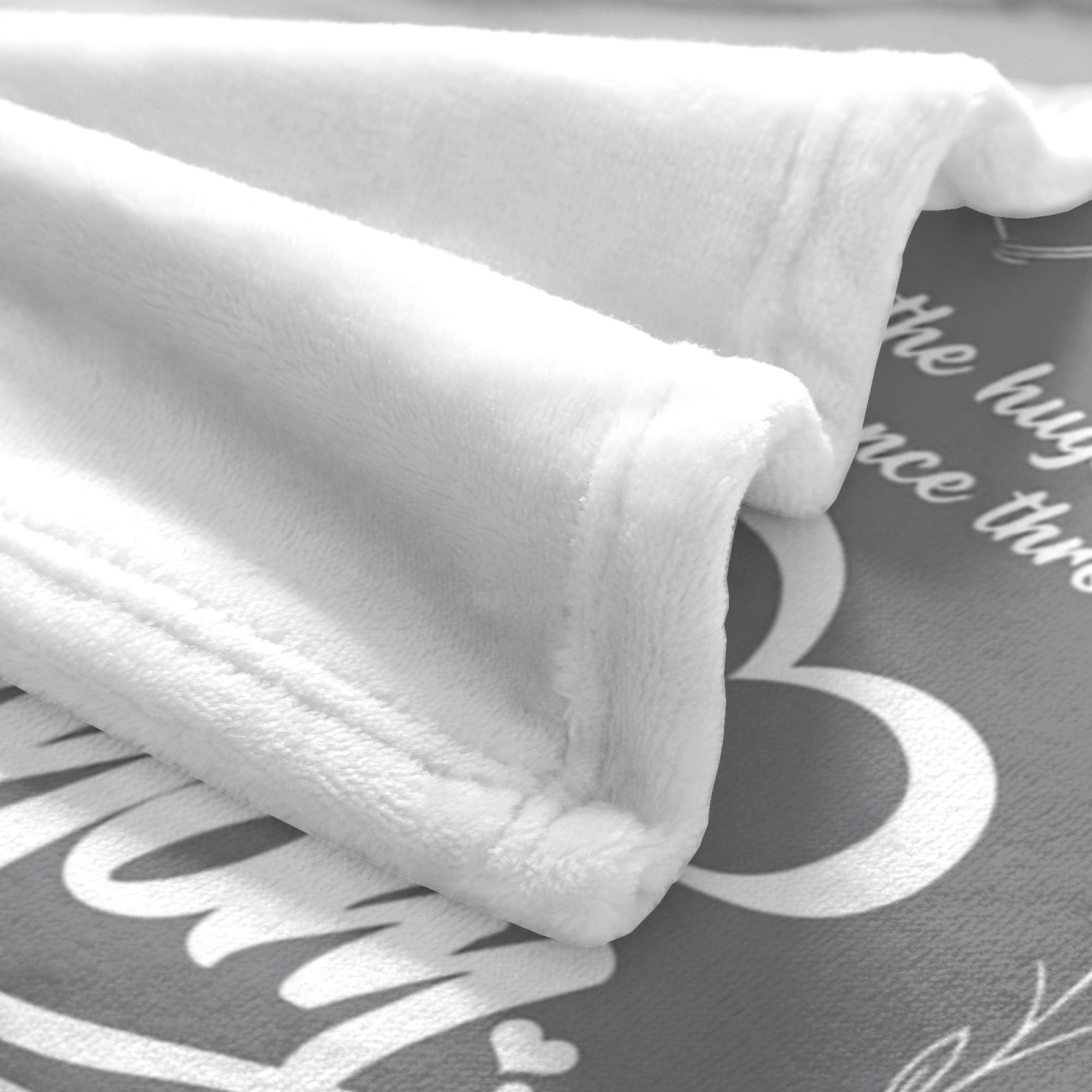 Gifts for Mom Mothers Day, Mom Birthday Gifts Blanket, Moms Gift for Women from Daughter Son, We Love You Present for Mother Mommy Christmas 60" x 50", Grey cooling