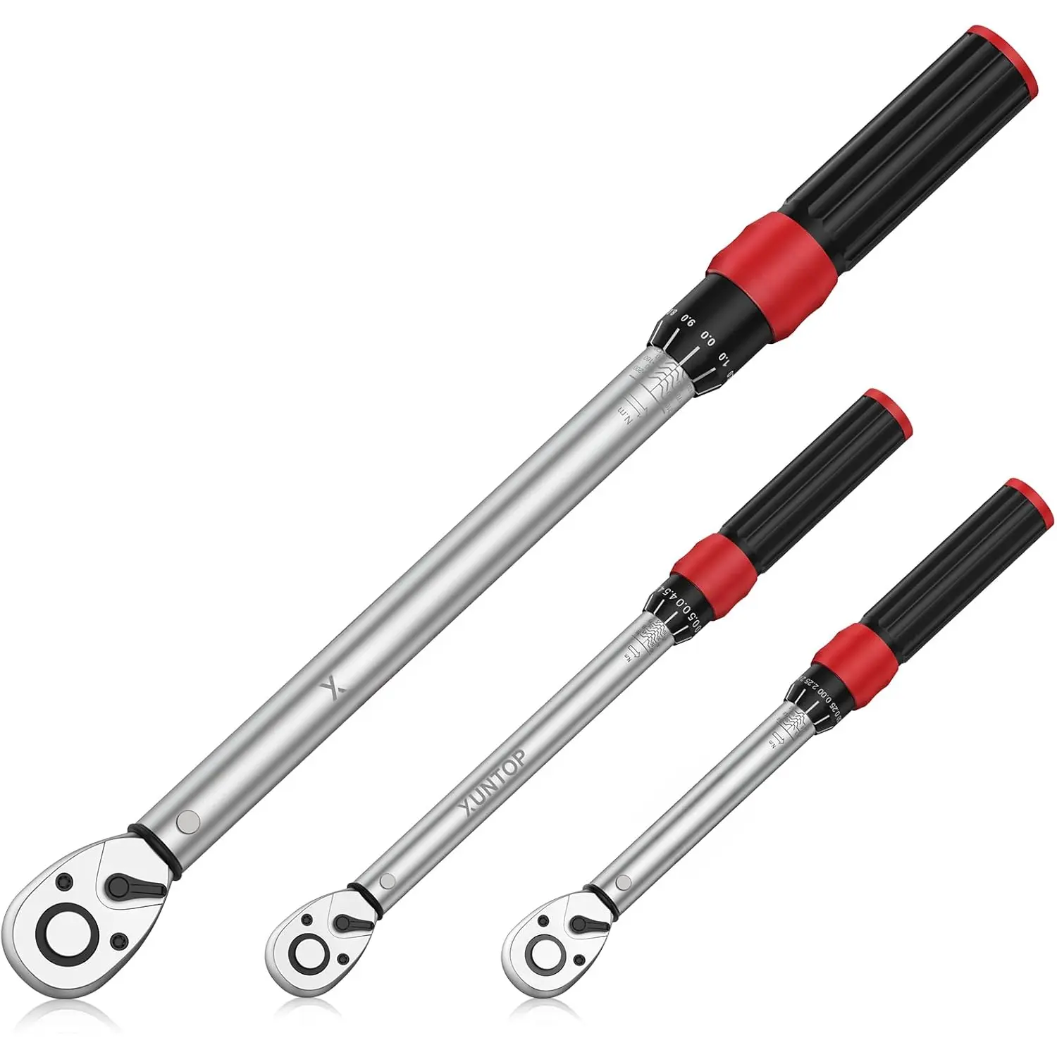 Torque Wrench 1/4 3/8 1/2 inch 3 count Drive Click for 40-220 in.lb 5-45ft.lb 15-155ft.lb 72  Dual Direction Adjustable Torque Wrench for Bicycle,, Maintenance