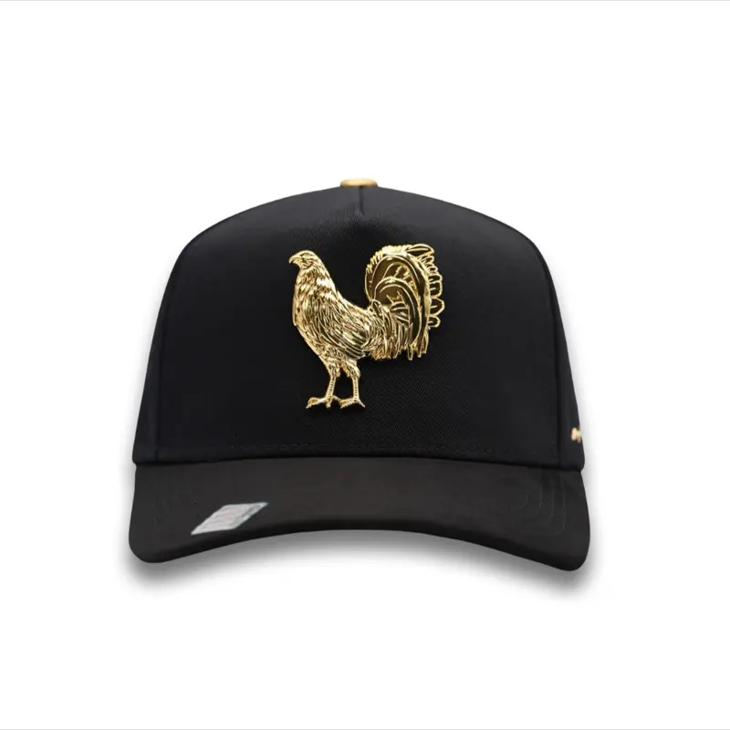 Cap “Gallero”,Black/Gold”, with navaja pin, BiggBoss