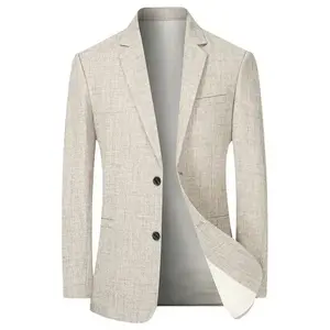 Men's 4XL Slim Fit Blazer Jacket Business Casual Formal Suit Coat for Spring Autumn Office Wear