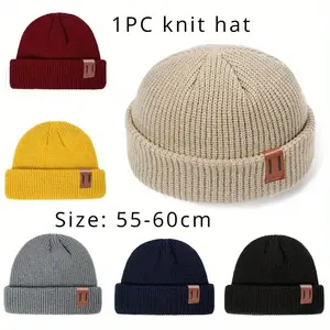 ❄️🔥 Frost & Flame Beanie🧢🎵 Unisex Thermal Ribbed Fisherman Cap Hip-Hop Heatwave Fit| Machine-Knit Durability#HipHopWinter#GenderBlurGlam#SelfLoveSwag