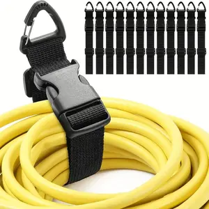 Adjustable Extension Cord Organizer, 3-Axis Buckle Design, Durable Polypropylene Work Accessories for Workshop, Garage Cable Storage