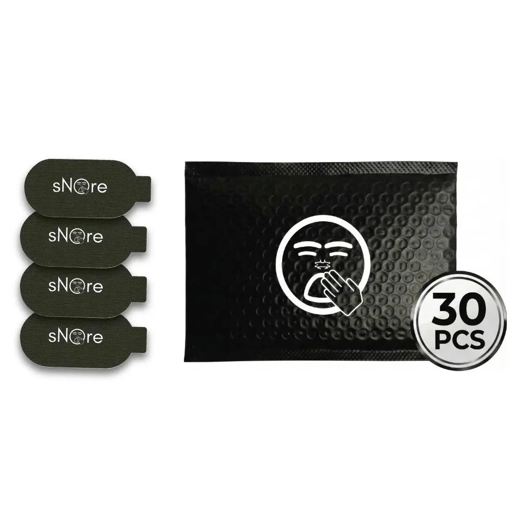 Snore Silk Mouth Tape -Helps Snoring & Improve Sleep Quality - 30 Night Supply - Gentle, Hypoallergenic Silk Tape for Nasal Breathing