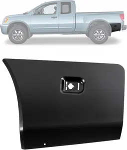 Rear Outer Storage Bin Door Compatible with 2004-2015 Nissan Titan Except Pro-4X/Heavy Metal Replacement for 93708-7S230 Driver Side Steel Electrophoresis Primed Black