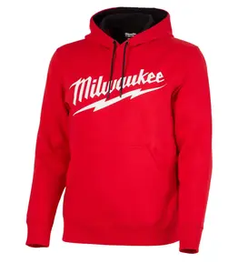 Milwaukee Tools Midweight Pullover Hoodie  Graphic Tee Casual Basic Cotton Menwear - Suitable for Casual Wear - Sweatshirts, Menswear