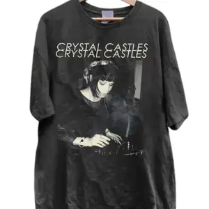 Crystal Castles Music Tour Shirt, 90s Crystal Castles Music Band Tee, graphic Tees, 90s vinatge TShirt, gift for fan
