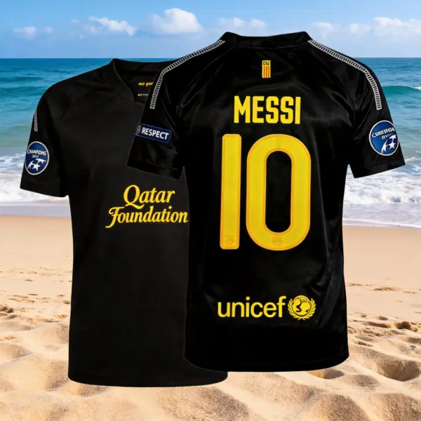 1011  Away Black and Gold Soccer Jersey