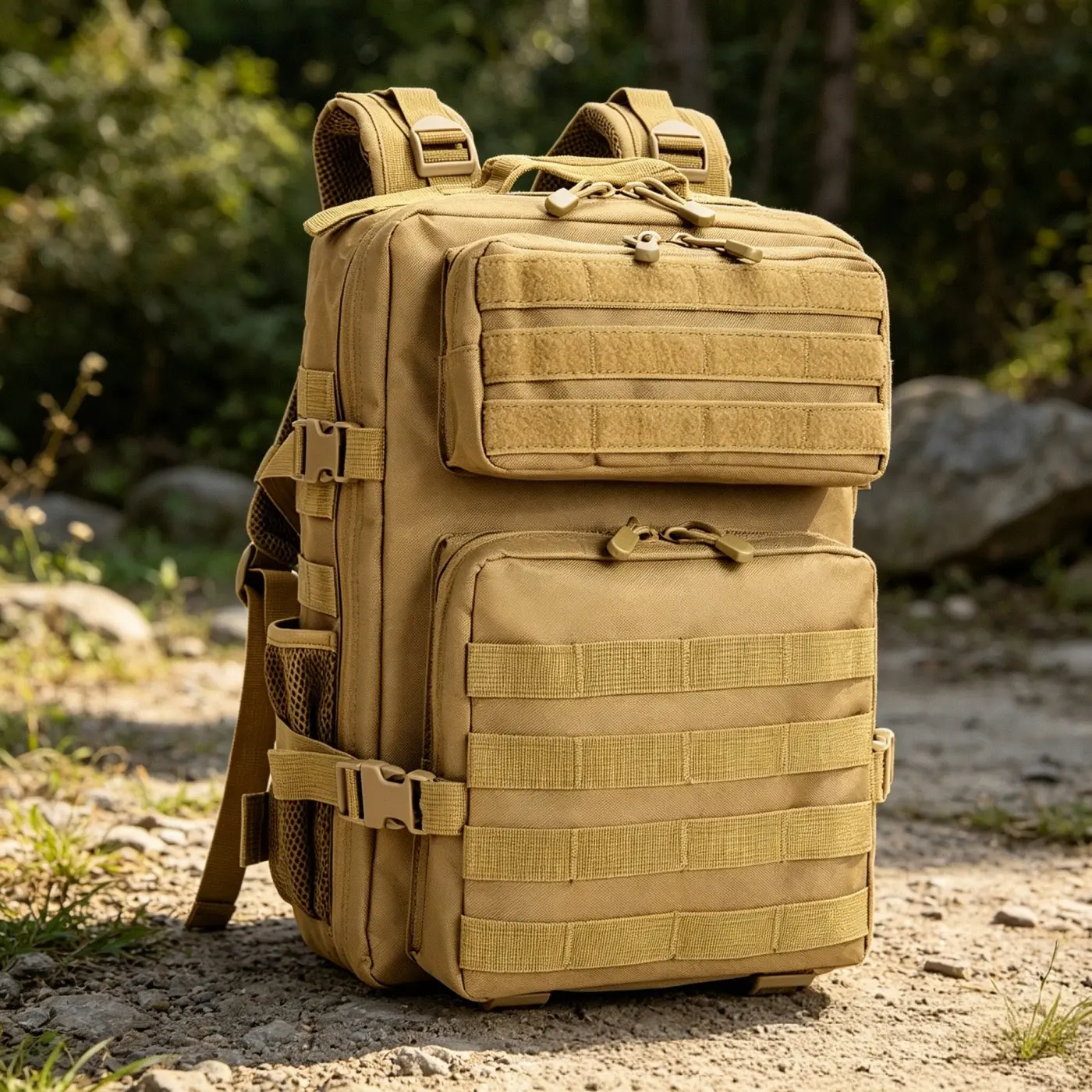 24L Molle Modular Tactical Backpack for Men - Durable Internal Frame Daypack for Camping, Hiking Trekking Fishing Cycling Travel Daily ,Sports Gear Storage, Daily Commute