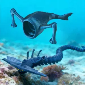 New In Stock 3D Printing Under Sea Eater Bloop Gran Maja Action Figure Model Toy Doll Kids Birthday Present Gift