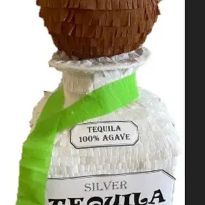 Fun Bottle Tequila 3D. 24in tall Pinata. Party Decorations. (stick not included)