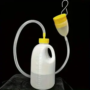 Portable Large Capacity Urinal with Lid & Hose, 1 Set Durable Plastic Urinal for Car, Travel, Camping, Night Use, Camping Toilet, Ideal Gift for Father's Day