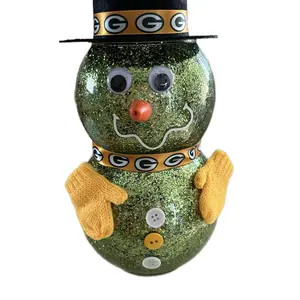 Green bay packer snowman