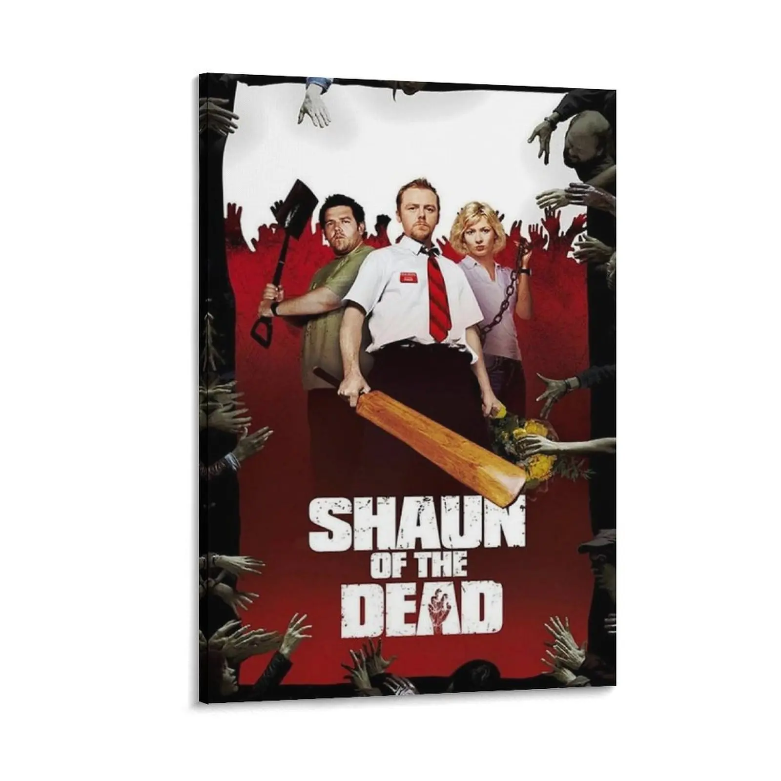 Shaun of The Dead Canvas Poster Canvas Poster Bedroom Decor Sports Landscape Office Room Decor Gift Frames Wall Ornaments Artistic