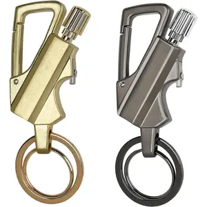 （Valentine’s Day Gift）Llavero multifuncional + abrebotellas ️ Mecha reutilizable impermeable, Herramienta portátil  Fashionable Alloy Keychain Multitool Keychain Opener