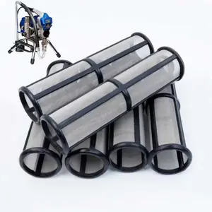 6-Piece Airless Spray Gun Filter Pump Assembly Compatible with Graco 246384, Fits Models 390-595, 60 Mesh Screen, Paint Sprayer Accessories