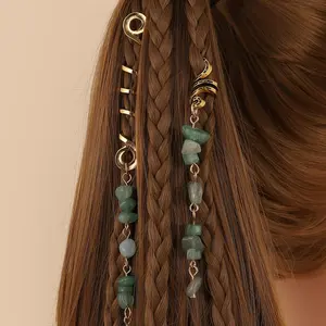 StoneCharm™ Hair Ring 💎 — Natural Beauty, Boho Vibes