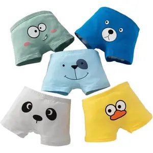 F-UDW03  Toddler Boxer Briefs Cotton Boys Underwear Kids Underpants Size 3-12Years (Pack of 5)