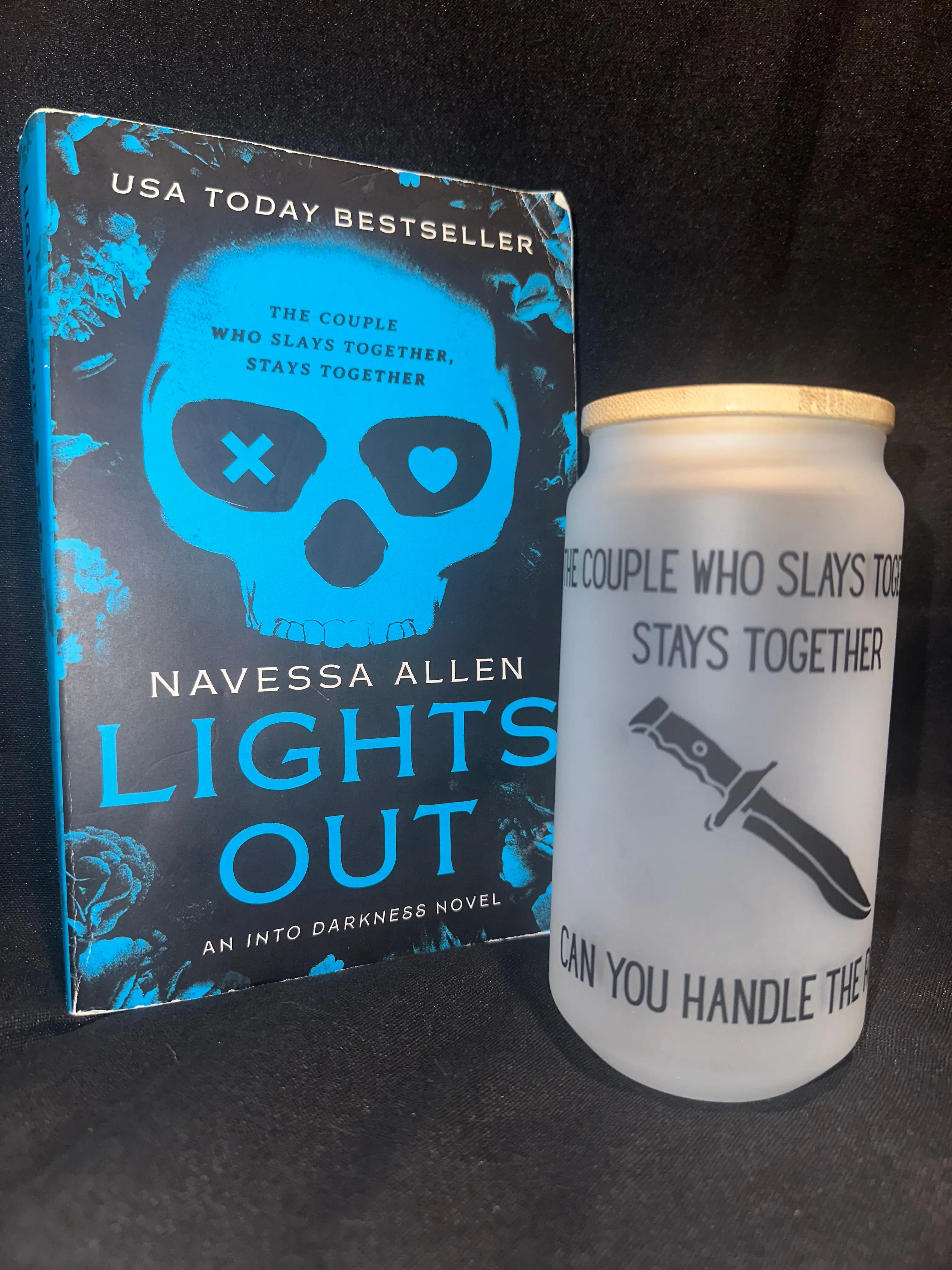 Lights Out 18oz Glass Tumbler