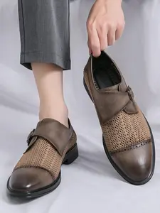 Men's Casual Breathable Mesh Design Slip on Sandals, Casual Slide Sandals, Fashionable Comfortable Sandals for Summer, Lightweight Breathable Shoes for Daily Wear, Boy