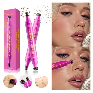 Dual-Ended Freckle Pen, Natural Sun-Kissed Effect, Matte, Waterproof & Long-Lasting, Soft Pigmentation, Portable, Ideal for Beginners & Professionals, Makeup