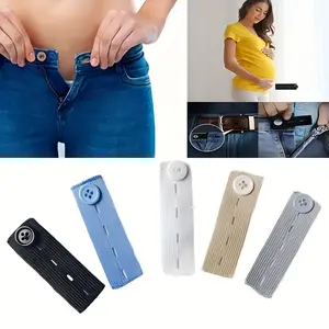 Don't throw away your pants if they get too tight! 👖 This waist extender is amazing, Versatile! It easily widens your pants by 5cm, making it suitable for both pregnant women and those with a wide waist. 4 adjustable belts, perfect Christmas gifts!