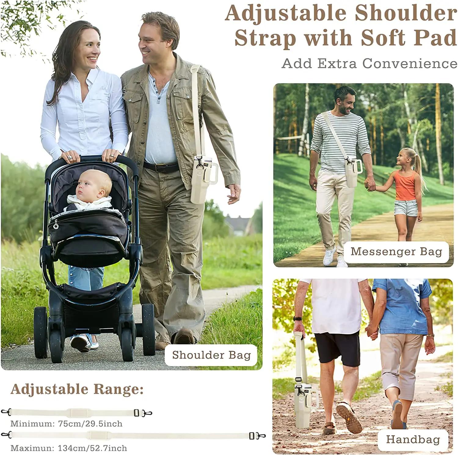 Slok Water Bottle Carrier Bag, Compatible With 40oz Tumbler With Handle, Modern Water Bottle Holder With Simple Adjustable Strap For Outdoor Walking Hiking Travelling Sports-Blue Purple Slok Water Bottle Carrier Bag, Compatible With 40oz Tumbler With Handle, Modern Water Bottle Holder With Simple Adjustable Strap For Outdoor Walking Hiking Travelling Sports-Blue Purple