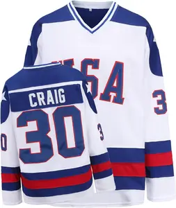 Men's Hockey Jersey white Stitched Letters Numbers Breathable Polyester Mesh Athletic Outfits S-XXXL