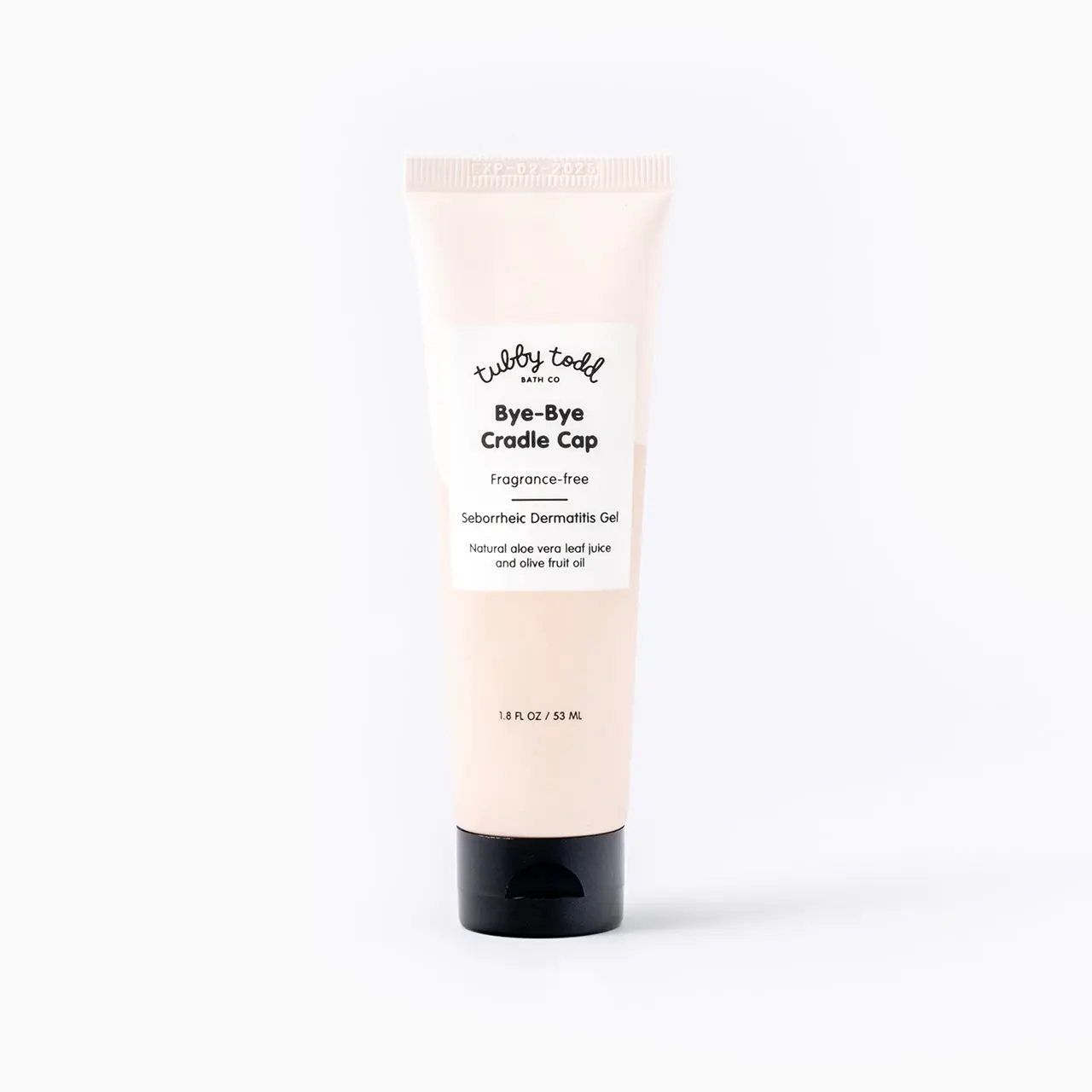 Tubby Todd Bye-Bye Cradle Cap Gel - Reduce Flaking, Scaling, and Redness with Naturally Derived Zinc Pyrithione, Hydrating Aloe Vera & Olive Oil