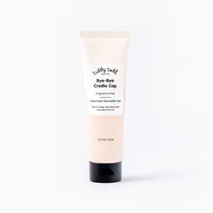 Tubby Todd Bye-Bye Cradle Cap Gel - Reduce Flaking, Scaling, and Redness with Naturally Derived Zinc Pyrithione, Hydrating Aloe Vera & Olive Oil