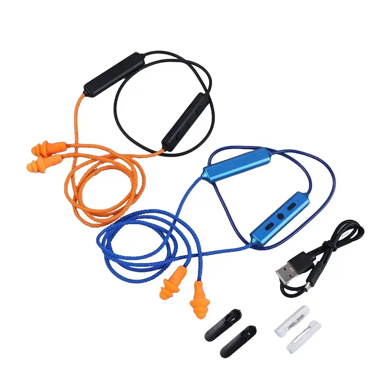 1m Cable Bluetooth Noise Reduction Ear Plugs | Soft Cotton Comfort Fit Sound Isolation Hands-Free Calls | TikTok Shop Creator Pick | Lightweight Sleep Earbuds for Men Women Teens | For Sleep Study Office Focus Daily Use
