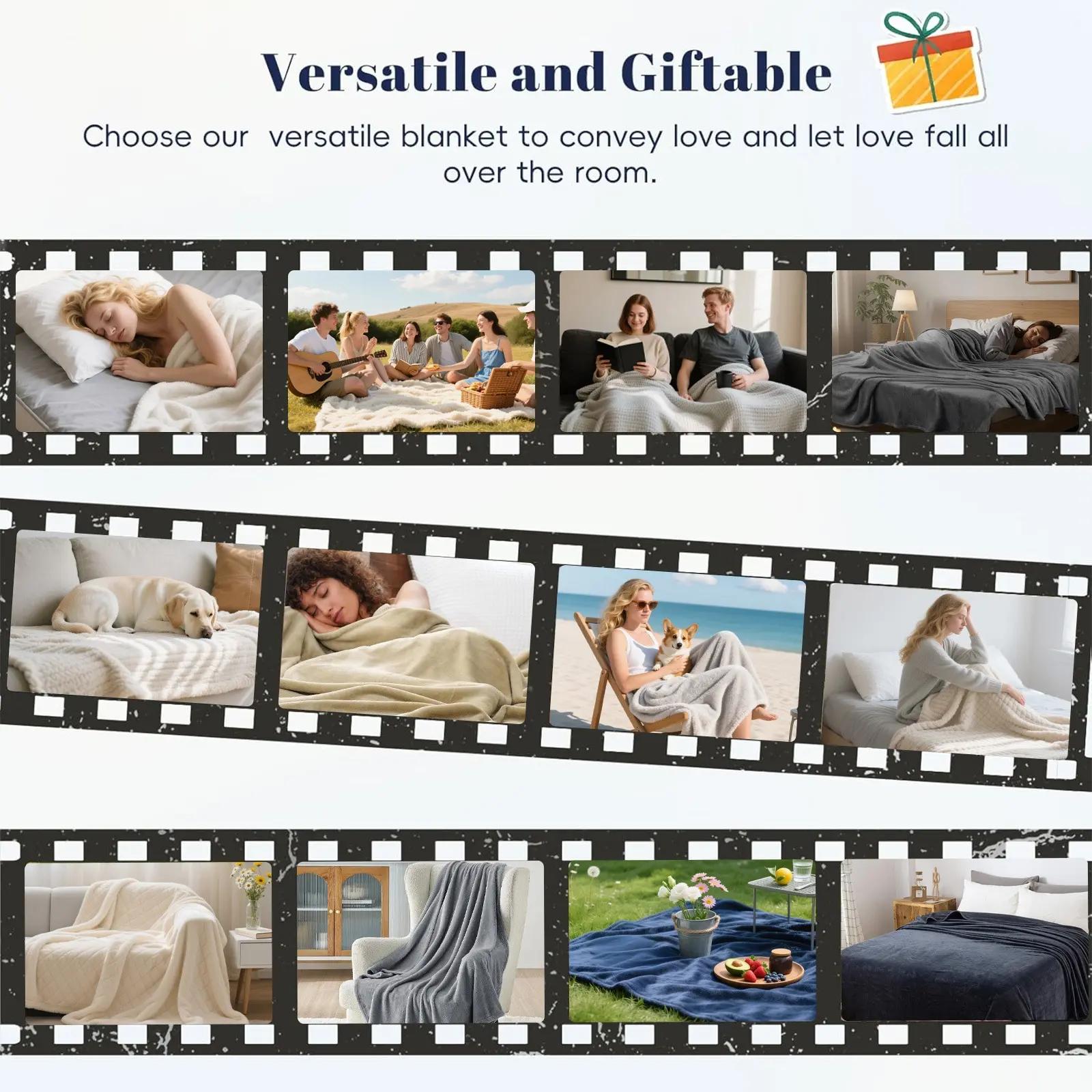 Renowned musician Flannel Blanket, the amusing Michael Blanket, soft and comfortable, suitable for sofas, beds, camping and traveling - in a modern style. A gift for music lovers.