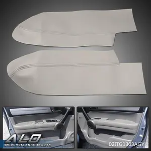 Fit For 07-12 Honda CR-V CRV Front Door Panels Armrest Cover Gray 2pcs