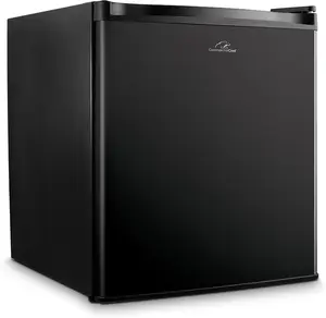 Commercial Cool 1.6 Cu. Ft. Compact Refrigerator, Single Door Mini Fridge with Chiller Compartment, Personal Fridge for Home or Dorm Room, R600a Refrigerant, CCR16B, Black